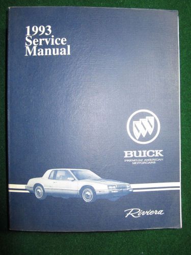 1993 buick riviera service repair shop manual factory