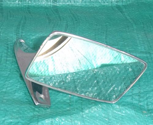 Vintage auto side mirror ford falcon mustang good chrome universal