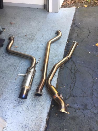 Invidia n1 single titanium turbo back exhaust subraru wrx 08-14