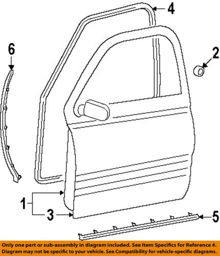 Mopar oem 55277476aa door outer panel-outer panel