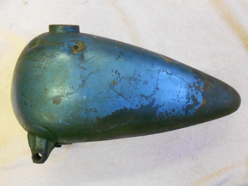 Original vintage harley 1937 1938 1939 bt flathead left gas tank tankshift