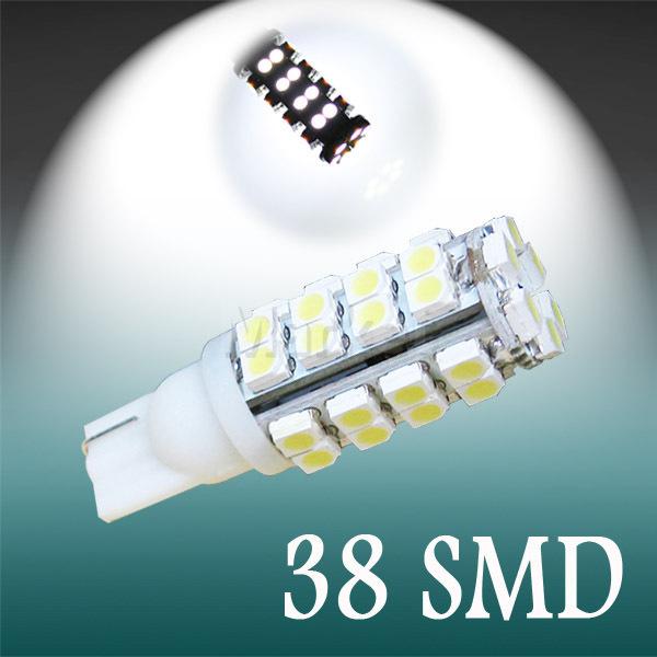 T10 38 smd license plate pure white 194 w5w 38 led car light bulb lamp