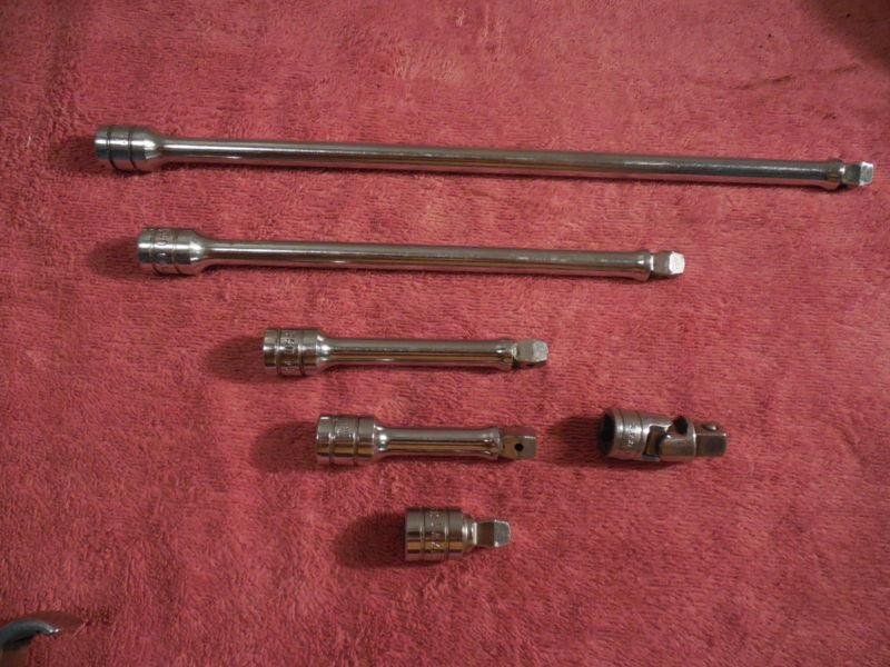 Snap-on 6pc 3/8 wobble extension set usa