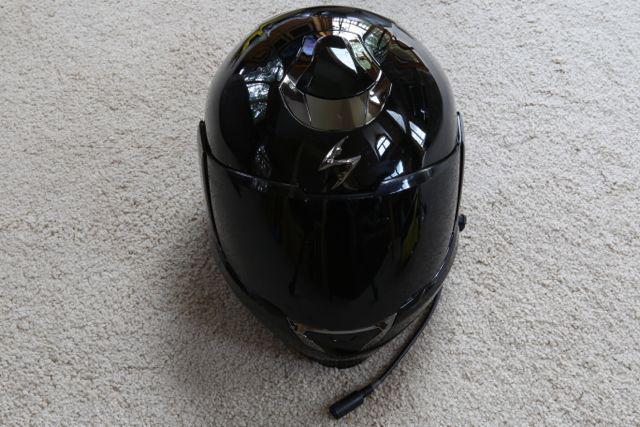 Scorpion exo-900 transformer helmet: black, xl j&m factory installed