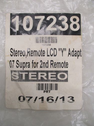 Supra c7 remote lcd &#034;y&#034; adapter stereo cable for 2nd remote 18&#034; 107238 boat