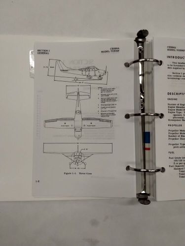 Cessna 1976 tu206f turbo stationair pilots operating handbook-original