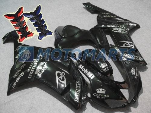 Free tank pad! injection fairing body kit for kawasaki ninja zx6r 2007 2008 aa