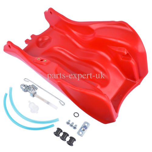 Red fuel tank&amp;petcock&amp;cap for honda fourtrax trx300 trx300fw 4x4 1993-2000