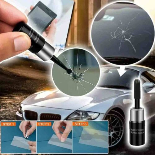 Auto glass nano repair fluid car windshield resin scratch crack fix tool kit new