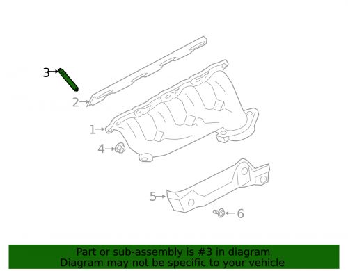 Genuine ford manifold stud lc3z-9k492-a