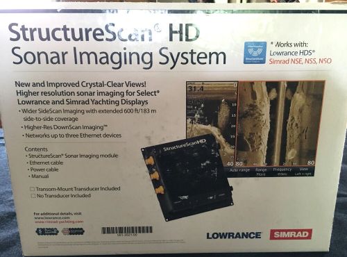 Lowrance structure scan hd sonar imaging system w/transducer  000-10801-001