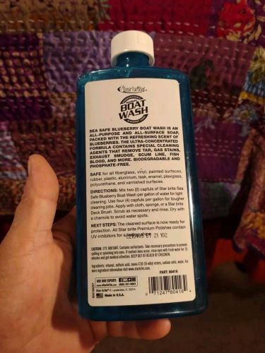 Star brite concentrated heavy duty formula boat wash 16oz bottle blueberry scent