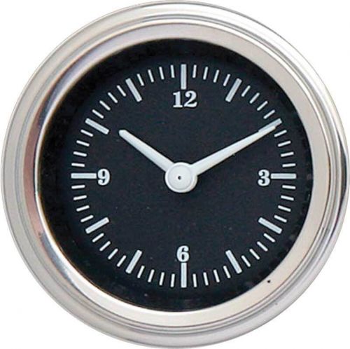 1955-57 chevrolet black bel era flat lens dash clock