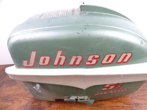 Johnson 5.5hp 376385 376386 outboard cover hood cowl 1955 cd12 fits 1950&#039;s