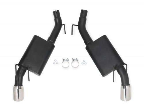 Flowtech ss axle back exhaust system with split rear exit for chevy camaro 10-13