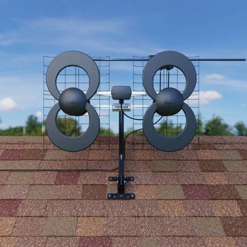 Antennas direct clearstream 4v tv antenna, 70+ mile range, uhf/vhf, black