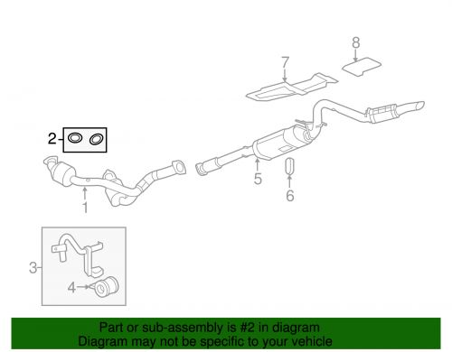 Genuine gm converter &amp; pipe seal 20987829