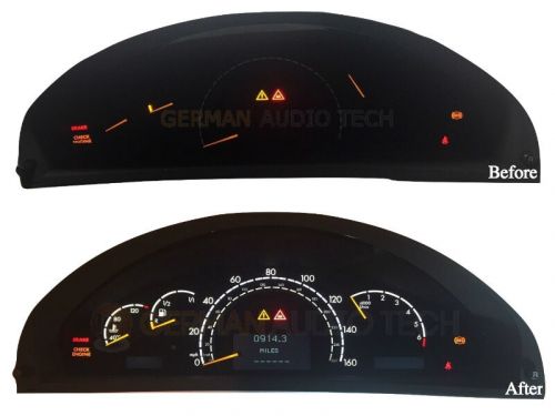 Mercedes benz w220 w215 instrument gauge cluster back lighting - repair service