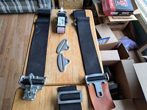 G force racing 3 inch/5 point seat belts black