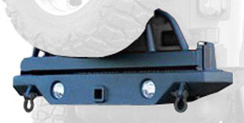 Recovery bumper, hd rear w/ swing away tire mount 87-06 wrangler