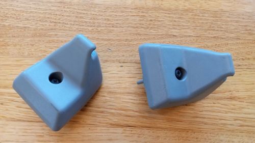 2001-2004 ford f150 sun visor clip set - gray - oem