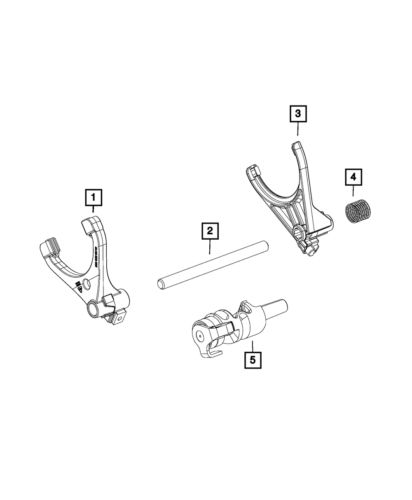 Genuine mopar transfer case shifter assembly 68403036aa