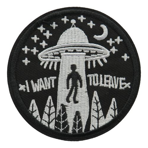 Ufo humor patch ironing patch space cosmic space patch-