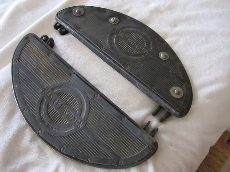 Harley davidson knucklehead-panhead original footboards and mats