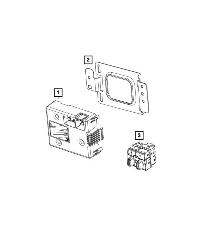 Genuine mopar trailer brake control module switch 68105206ac