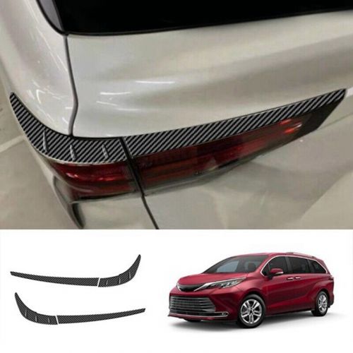 For sienna 2021 2022 car carbon fiber outdoor backlight lamp cover ornamental2658-