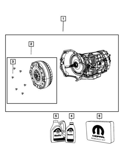 Genuine mopar torque converter kit rl051167ab