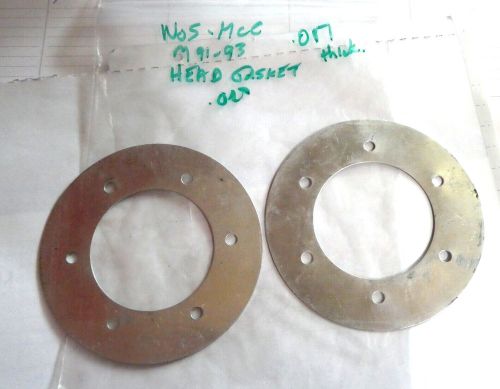 Oes vintage mcculloch mc91/93 engine two (2) aluminum head gasket .017 go kart