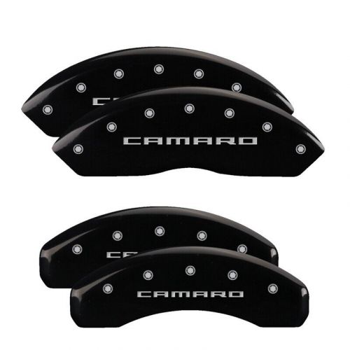 Mgp 14240sca5bk front &amp; rear caliper covers for 16-23 camaro ls/lt 18&#034;+wheel jl9