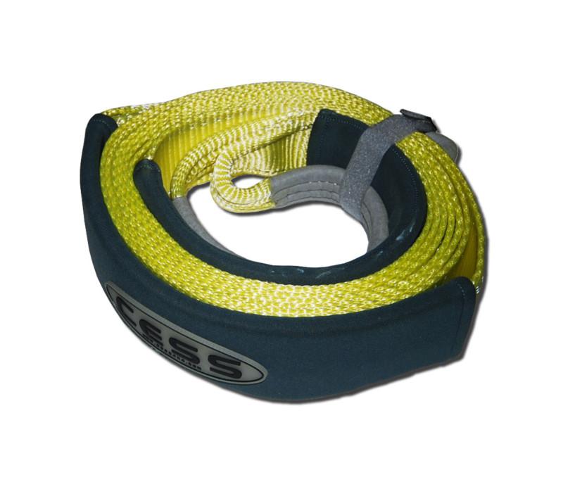 Cess 20ft 26000lbs heavy duty reflective luminous offroad winch snatch tow strap