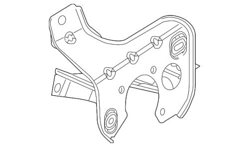 Genuine ford drive motor battery pack charging port pocket cm5z-58025b33-b