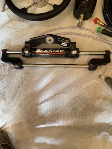 Seastar pro hk6400a-3 hydraulic outboard steering kit w/ ho5116 16&#039; hoses