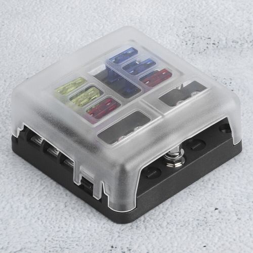 6‑way blade holder box 12‑36v with negative insert led indicator universal