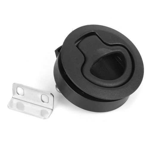 ✈black round flush slam latch deck hatch pull practical boat marine hardware