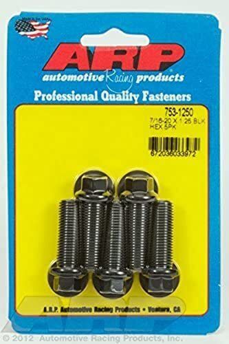 Auto racing products     arp  753 1250  hex oxide bolt  black