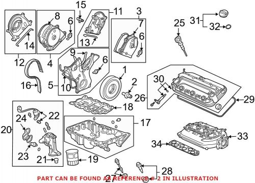 Genuine oem engine crankshaft pulley bolt for honda 90017rja003