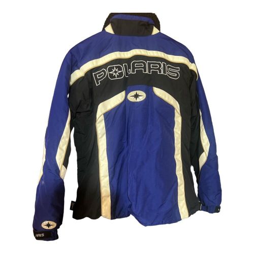 Pure polaris snowmobile coat mens large blue snowmobile 50 years full zip