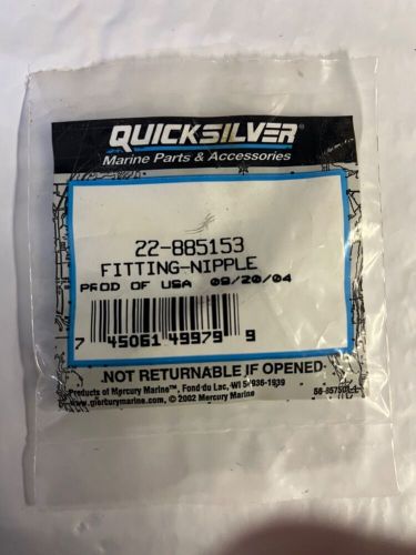 Mercury marine quicksilver mercruiser 22-885153 fitting nipple new oem