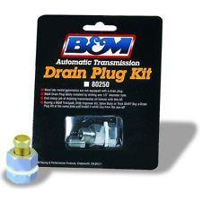 B&m 80250 drain plug kit; transmission oil pan drain plug