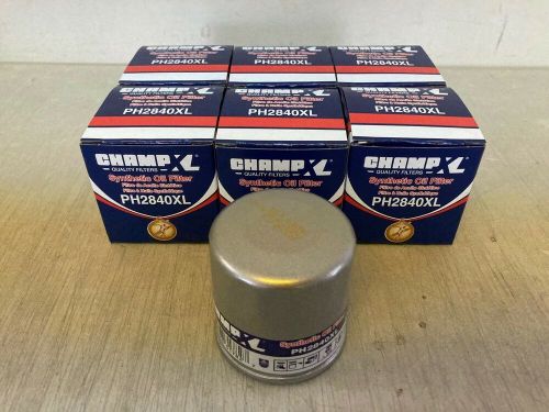 Six(6) champ ph2840xl synthetic oil filter case fits xg4967 m1-103a  51394xp