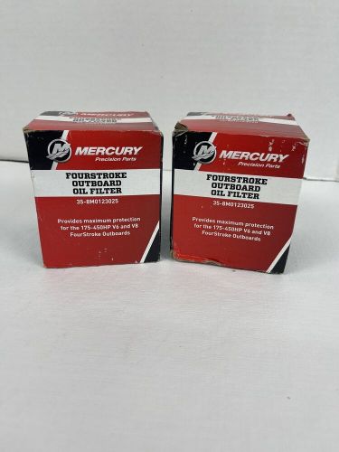 Mercury marine 2 pack 175 to 300 hp v6 &amp; v8 outboard oil filter 35-8m0123025