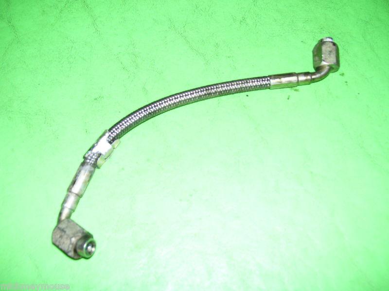 Dodge ram cummins diesel vacuum pump oil feed flex line hose 24v 5.9l 2001 01