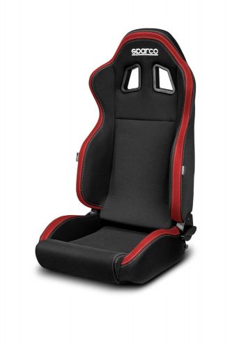 Sparco r100 black &amp; red reclining universal racing seat