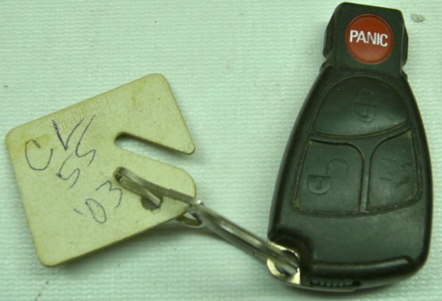 Genuine 2003 cl55 mercedes benz key fob w/key keyless entry start trunk button  