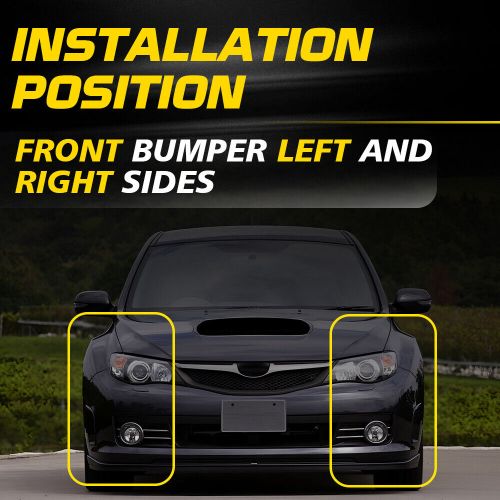 Front left &amp; right bumper bracket set fits for subaru impreza wrx sti 2008-2014