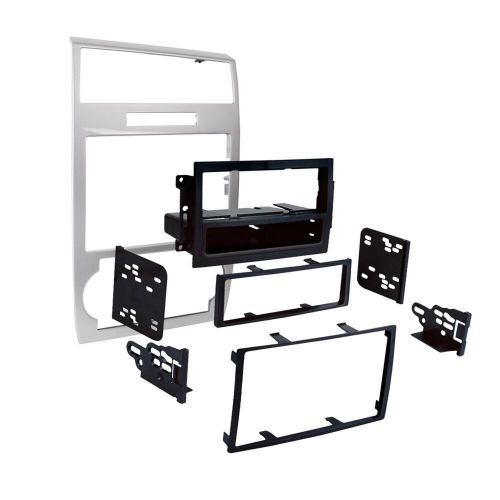 Metra 99-6519s - double din silver stereo dash kit with trim panel